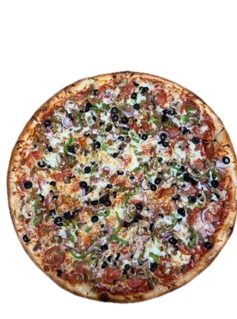 The Works Pizza.