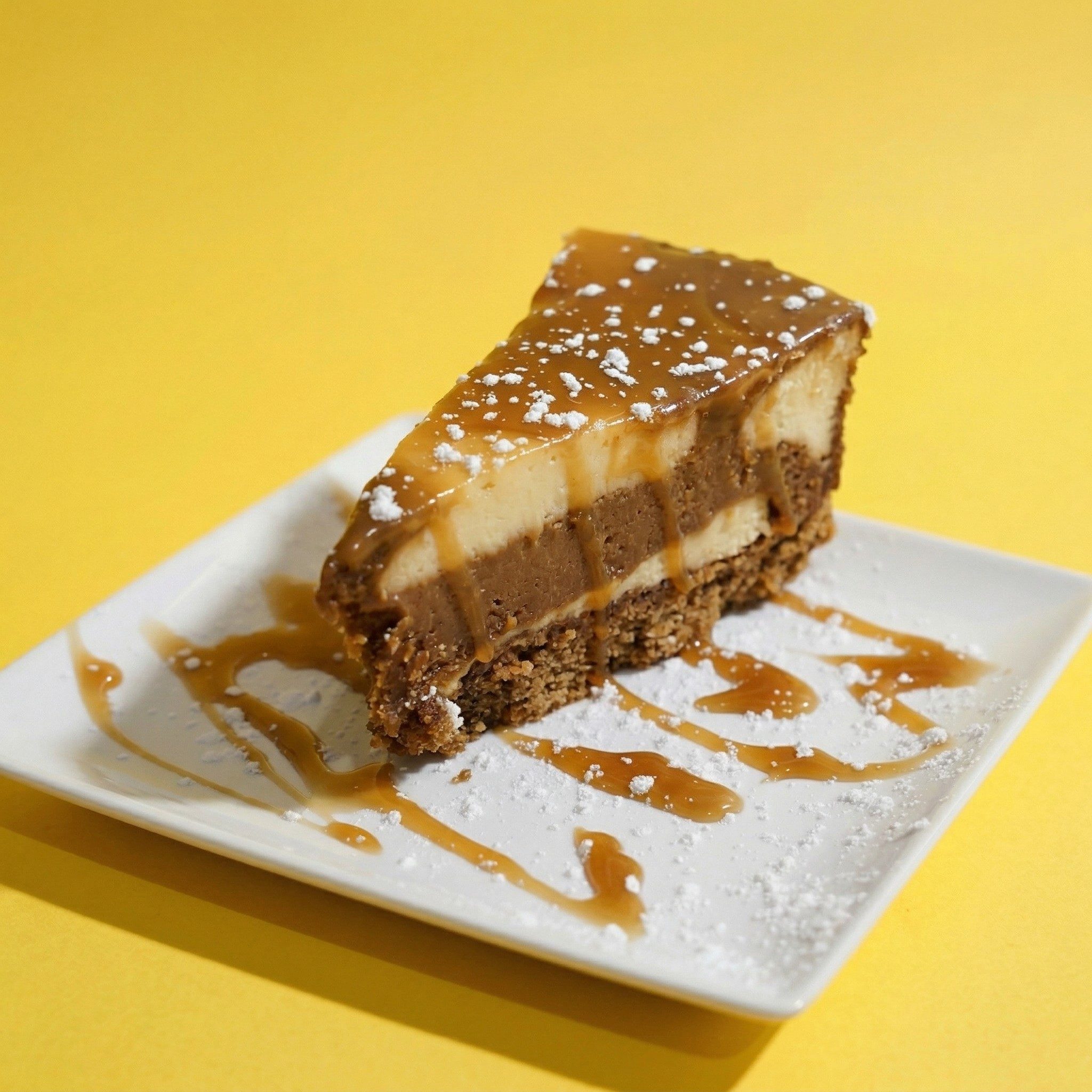 Caramel Fudge Cheesecake.